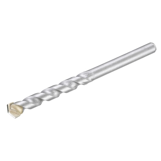 STANLEY STA53135 masonry drill bit, silver finish, side angle on white background, spiral flute design.