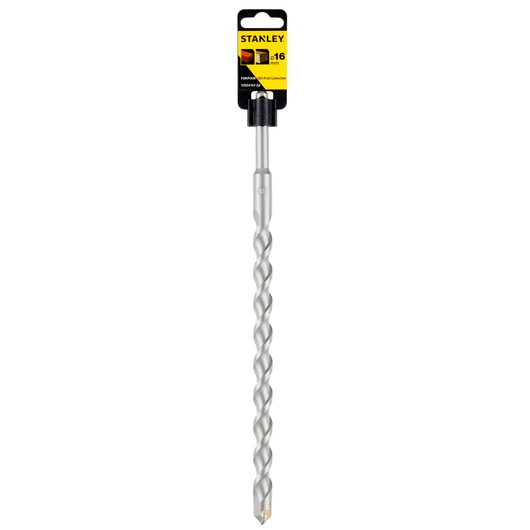 STANLEY STA54107 masonry drill bit with SDS-Plus shank, silver, front angle on white background.