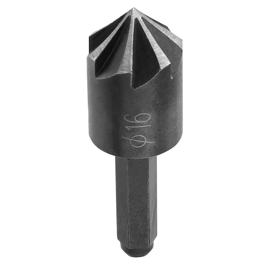 STANLEY STA61502 countersink drill bit, metallic, front angle, engraved size marking.