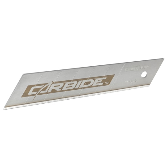 STANLEY STHT0-11825 utility knife snap-off blade, silver, side angle on white background